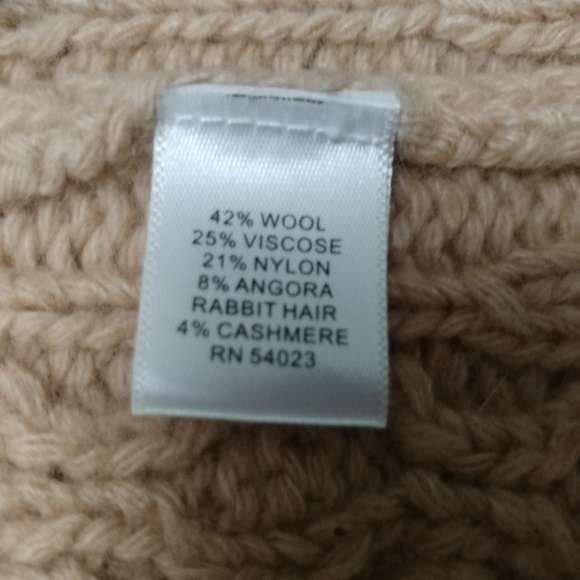 BR Wool/Angora/Cashmere Cableknit Cardigan - Picture 5 of 6